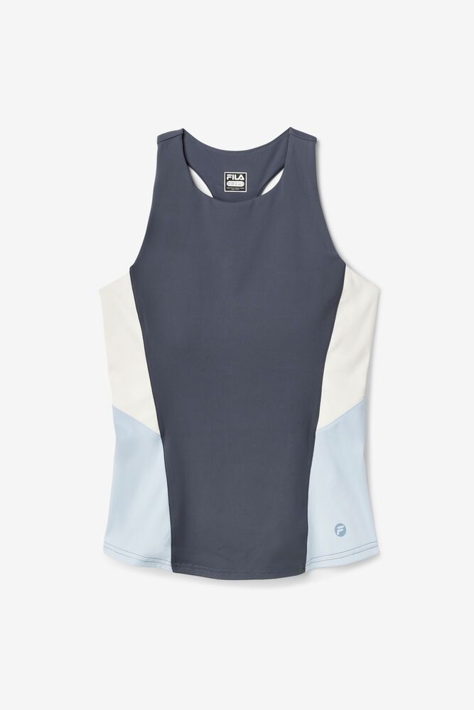 Fila Tank Top Womens Blue Practice Hard - Ireland 20635-XHVK